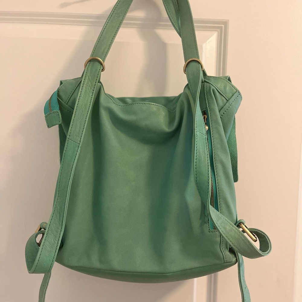 HOBO Sojourn Convertible Leather Shoulder Backpack - Picture 3 of 5